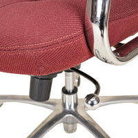 STEELCASE Vintage Office Chair Burgandy Upholstery