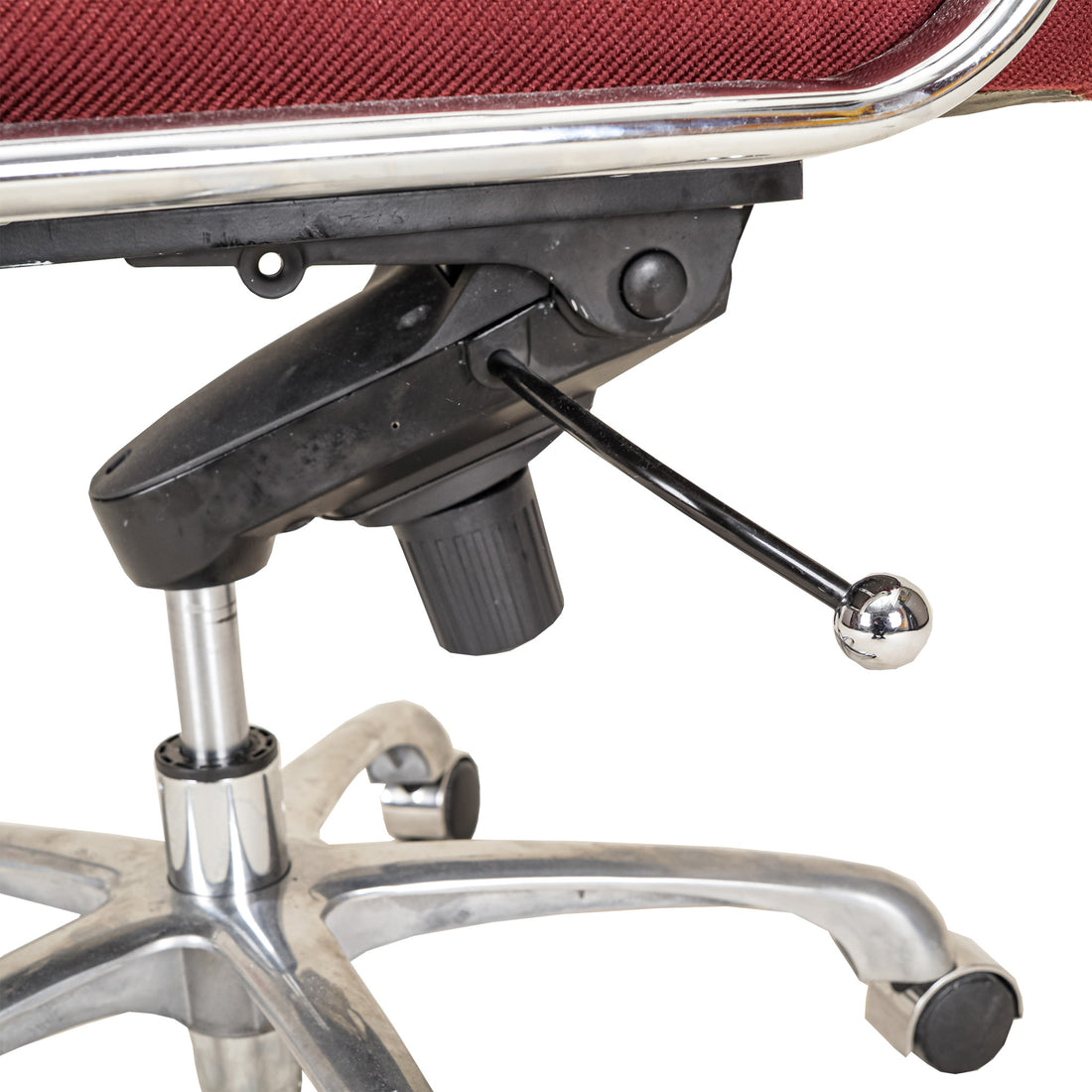 STEELCASE Vintage Office Chair Burgandy Upholstery