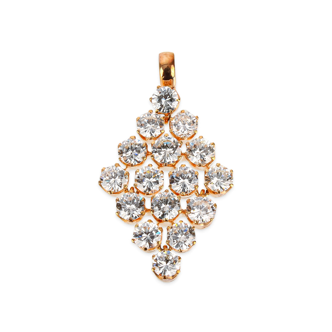 18K Rose Gold Diamond Flexible Pendant