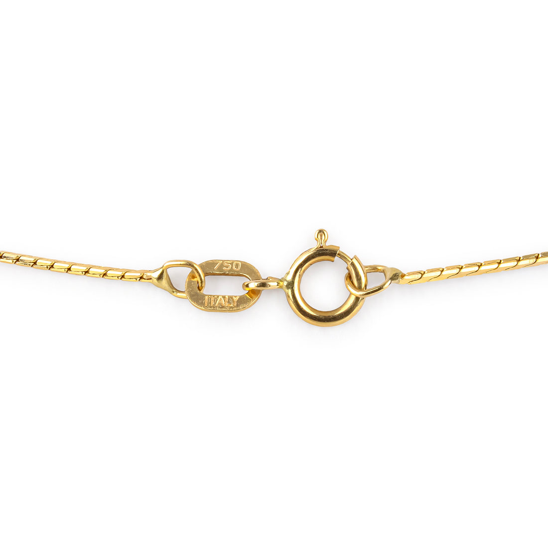 18K Yellow Gold Cubic Zirconia Heart Pendant Necklace