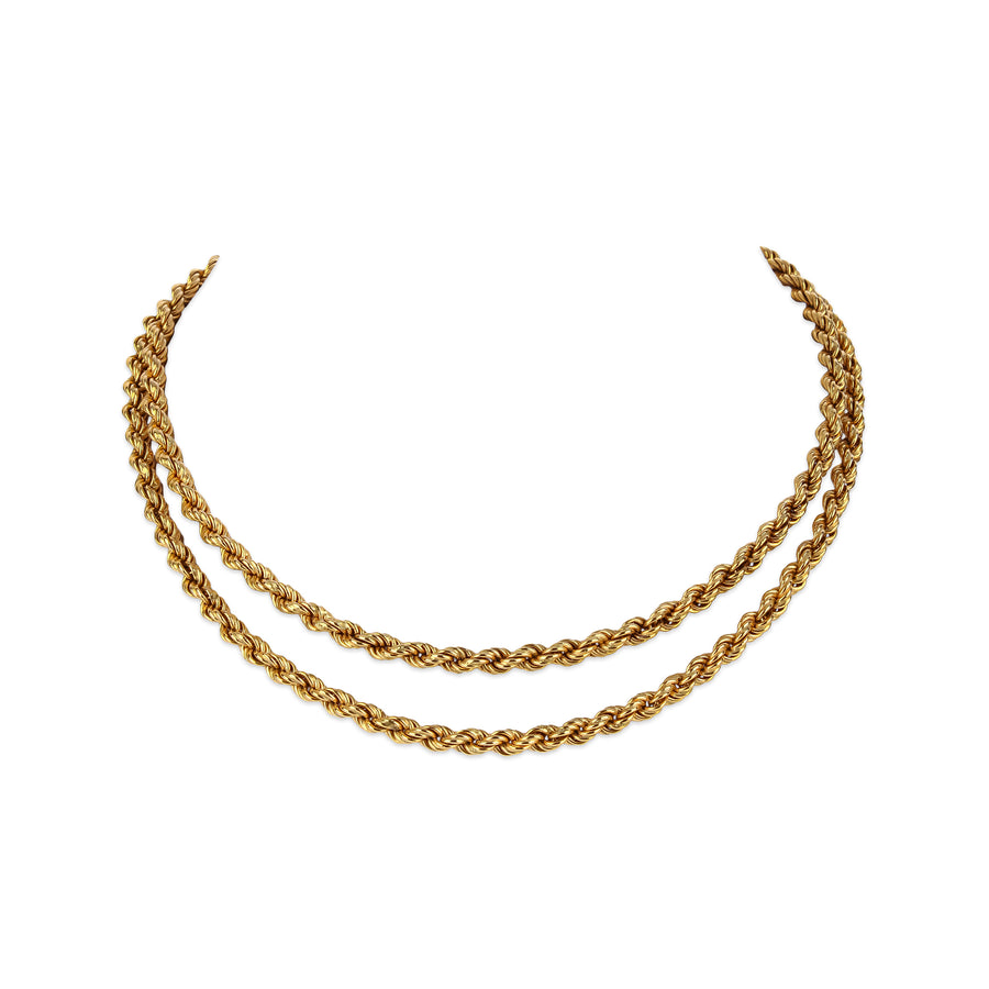18K Yellow Gold Rope Chain