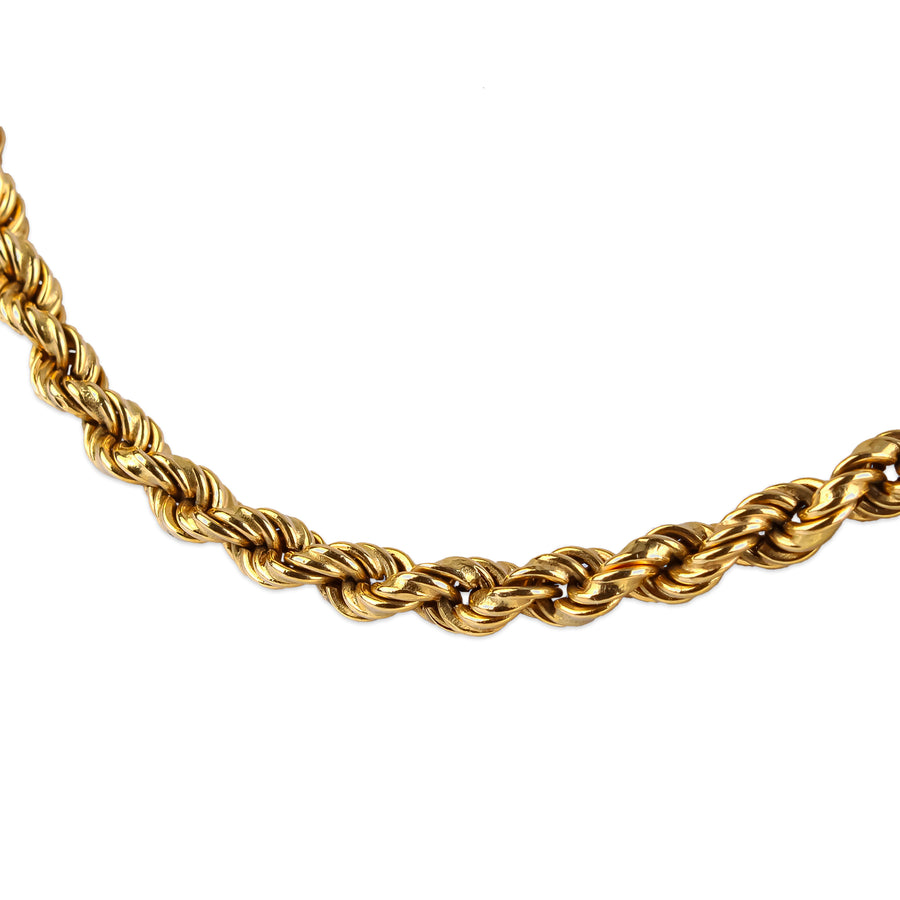 18K Yellow Gold Rope Chain