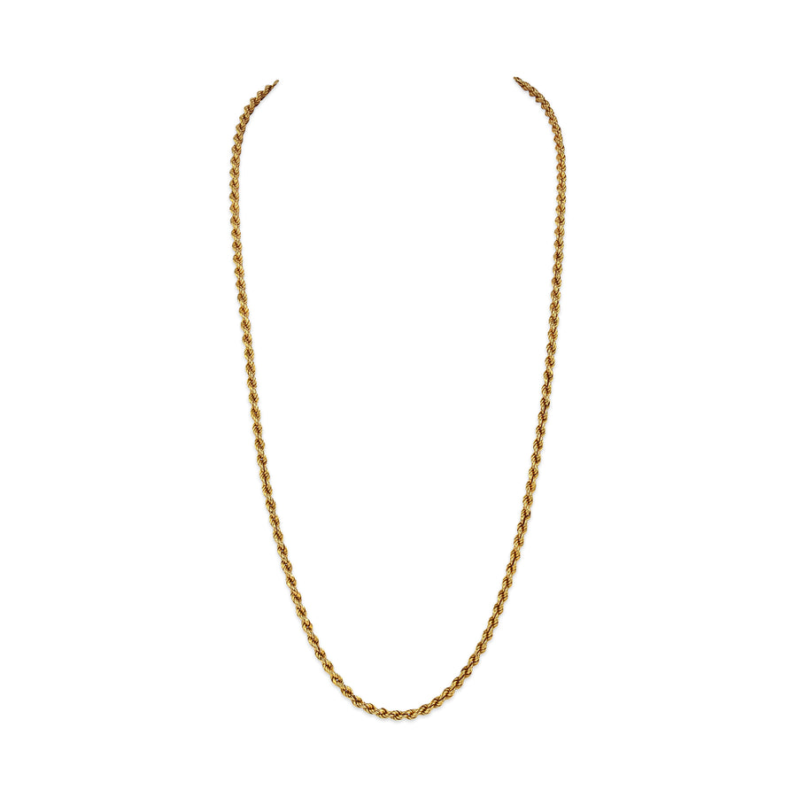 18K Yellow Gold Rope Chain