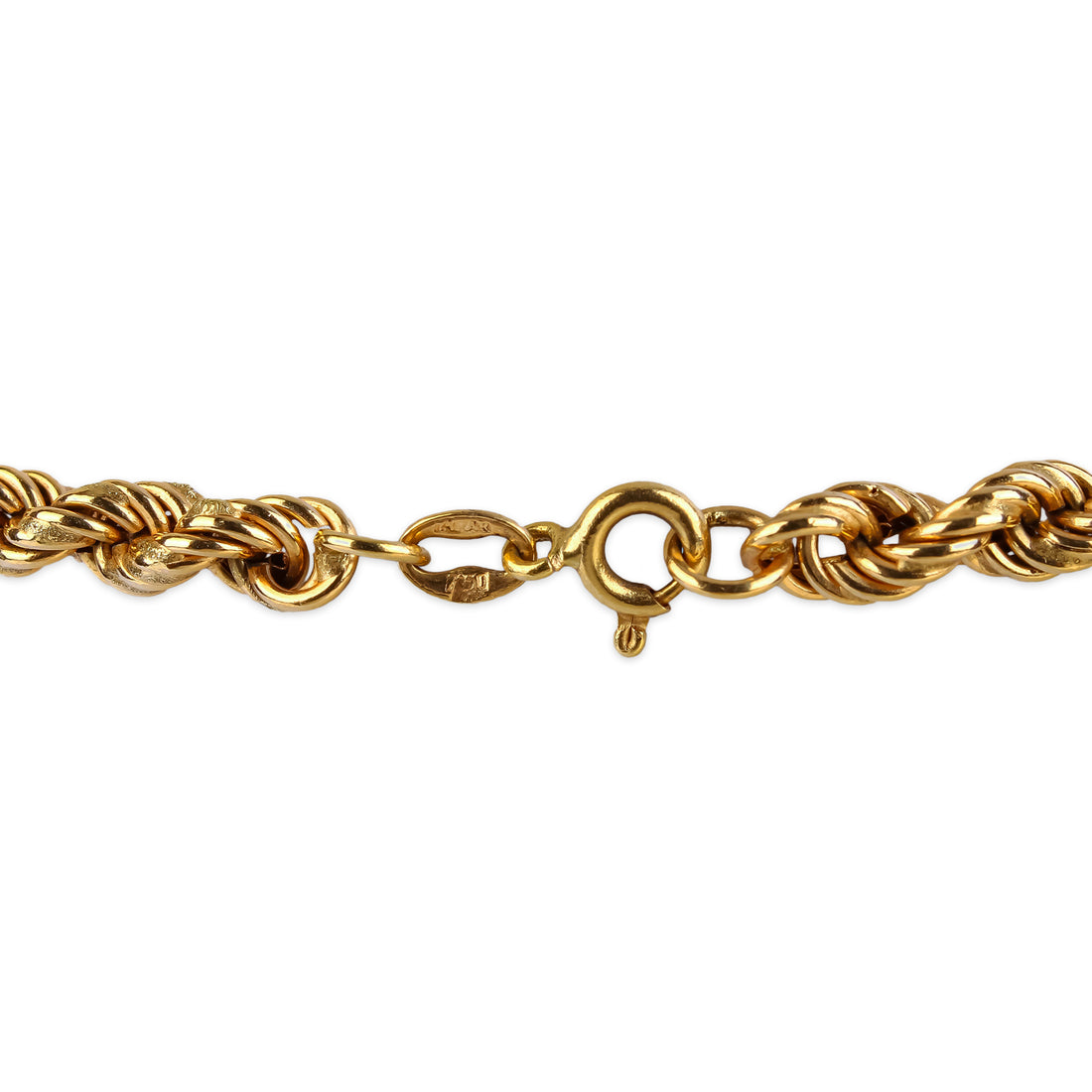 18K Yellow Gold Rope Chain