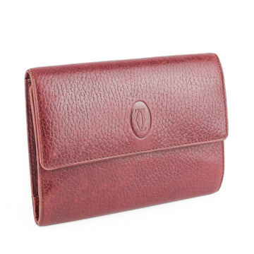 CARTIER Vintage Wallet - Burgundy Leather