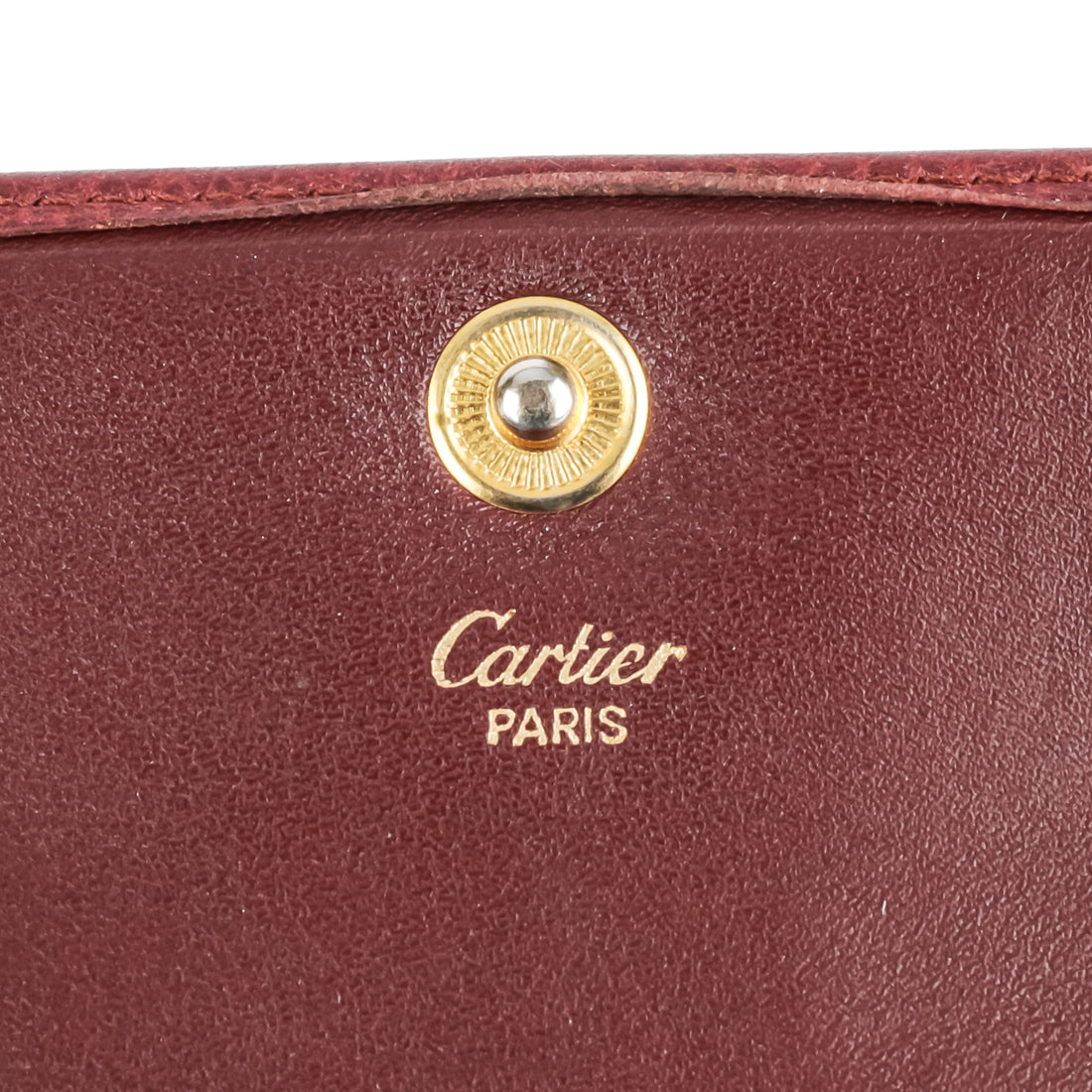 CARTIER Vintage Wallet - Burgundy Leather