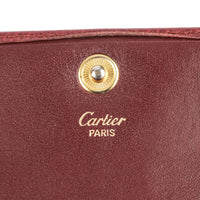 CARTIER Vintage Wallet - Burgundy Leather