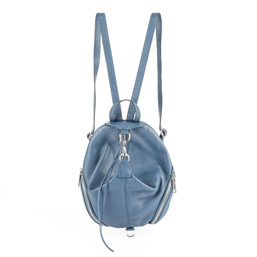 REBECCA MINKOFF Julian Backpack - Blue Leather