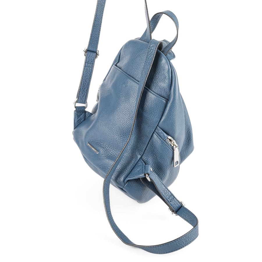 REBECCA MINKOFF Julian Backpack - Blue Leather