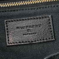 BURBERRY Large Black Leather Chain Shoulder Bag