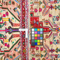 Wool Flatweave Kilim Soumak Style Rug 58"x47"