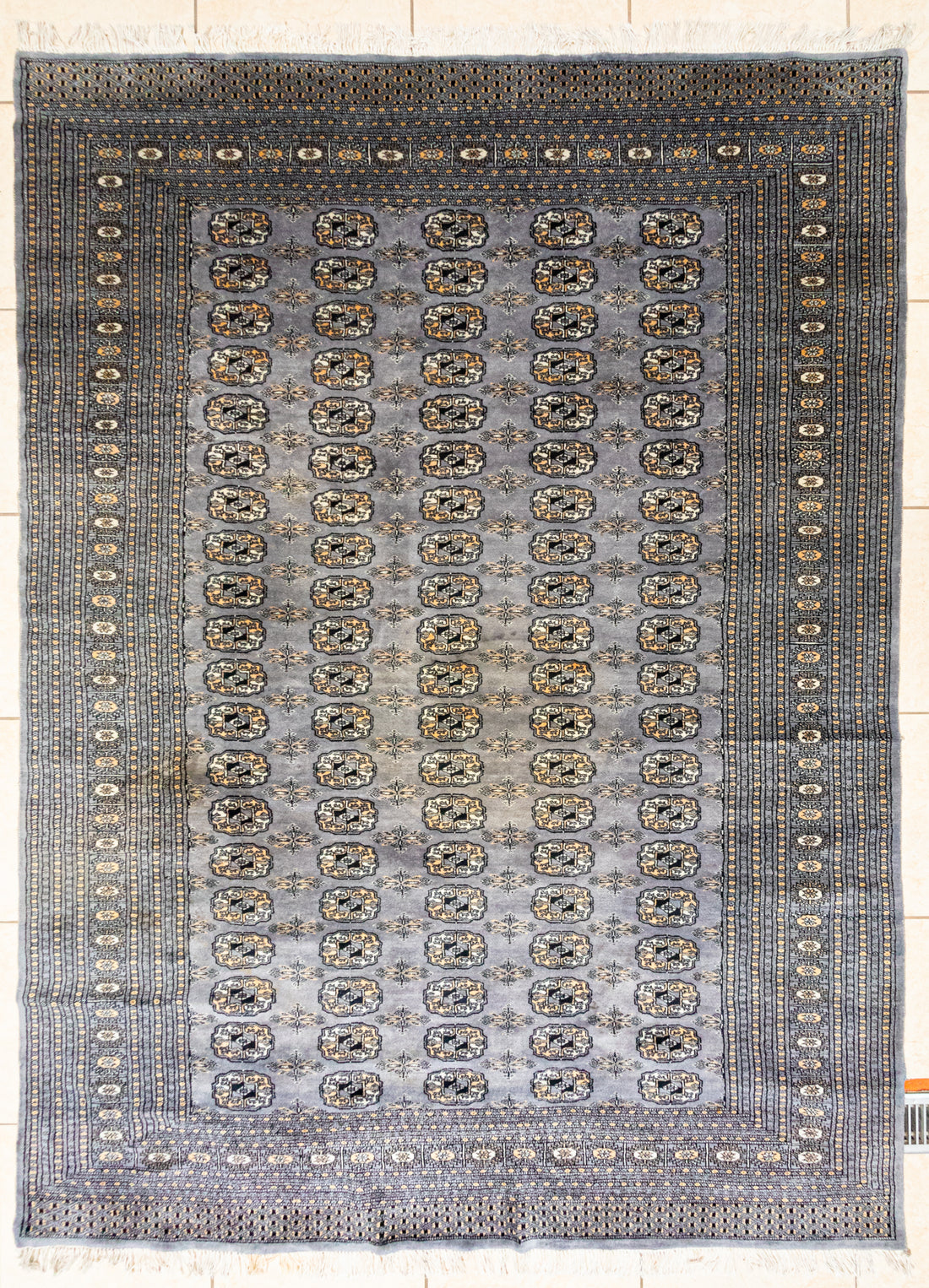 Hand Knotted Fine Bokhara Style Wool Rug        104"x73"