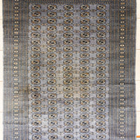 Hand Knotted Fine Bokhara Style Wool Rug        104"x73"