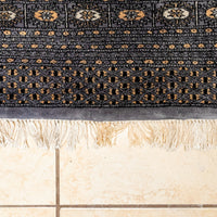 Hand Knotted Fine Bokhara Style Wool Rug        104"x73"