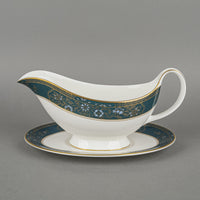ROYAL DOULTON Carlyle Gravy Boat And Stand