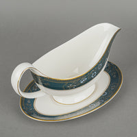 ROYAL DOULTON Carlyle Gravy Boat And Stand