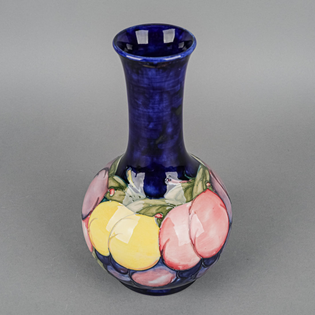 MOORCROFT Wisteria Blue Ground Vase