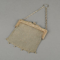 Sterling Chain Mail Evening Purse 176g