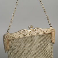 Sterling Chain Mail Evening Purse 176g