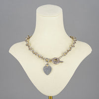 TIFFANY & CO Sterling Silver Heart Tag Toggle Necklace