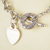 TIFFANY & CO Sterling Silver Heart Tag Toggle Necklace