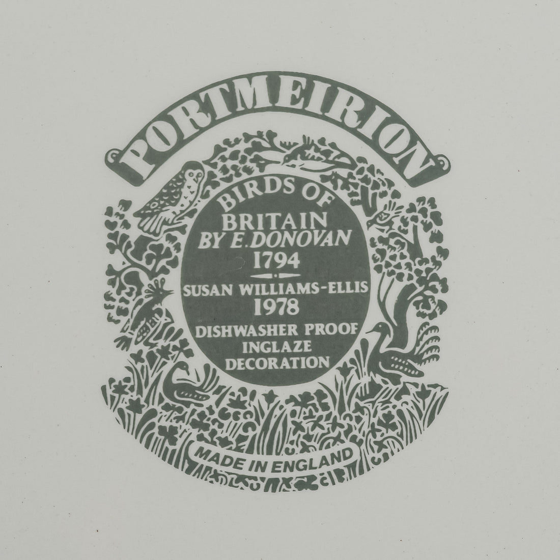 PORTMIERION Birds Of Britain Salad Plates Set Of 6