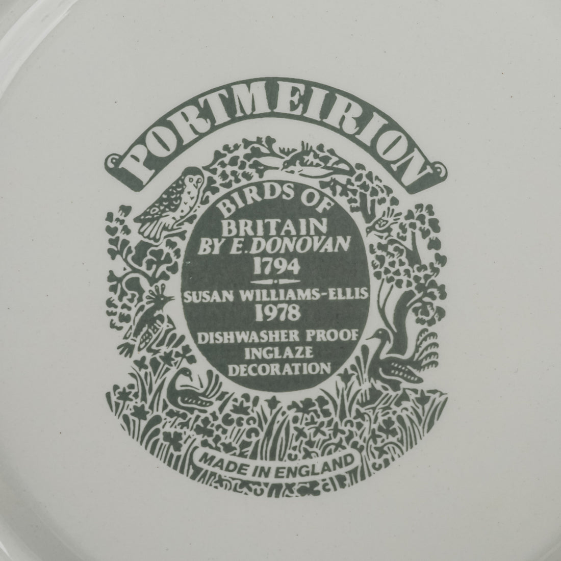 PORTMEIRION Birds Of Britain Rimmed Soup Bowls Set Of 5