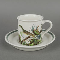 PORTMEIRION Birds Of Britain Coffee Cups & Saucers Set Of 6