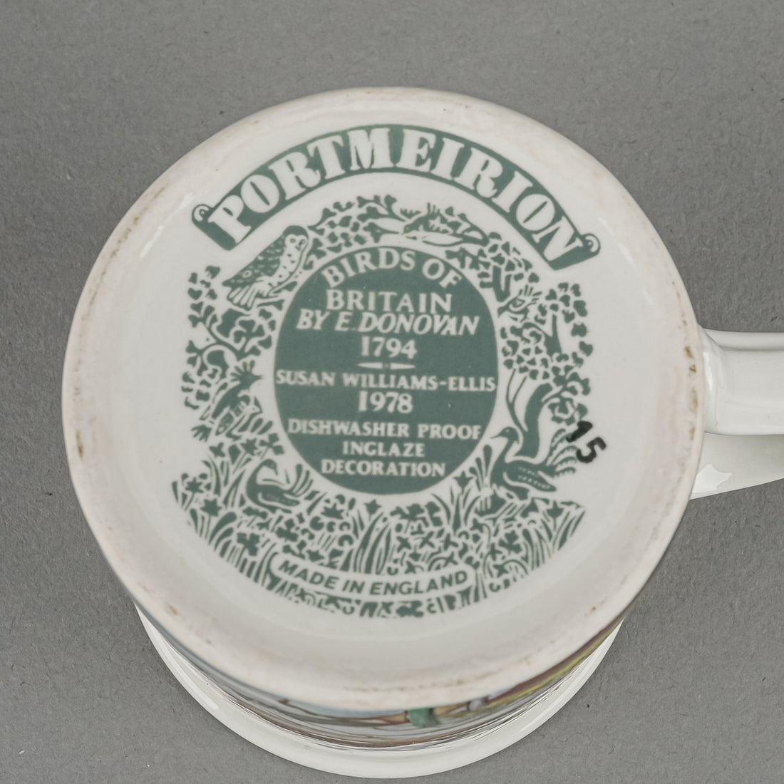 PORTMEIRION Birds Of Britain Coffee Cups & Saucers Set Of 6