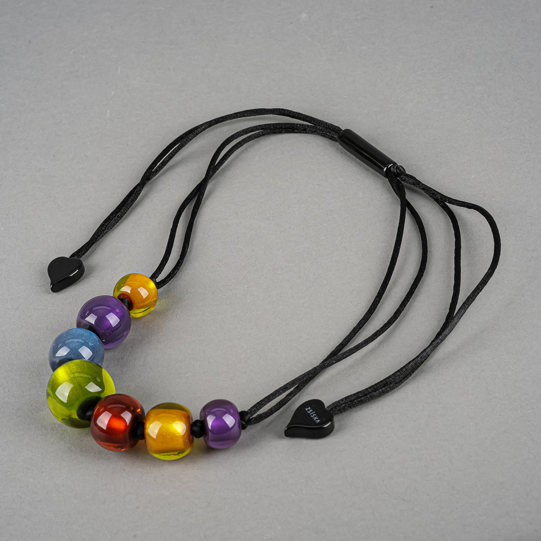 ZSISKA Colourful Bead Necklace And Bracelet Set