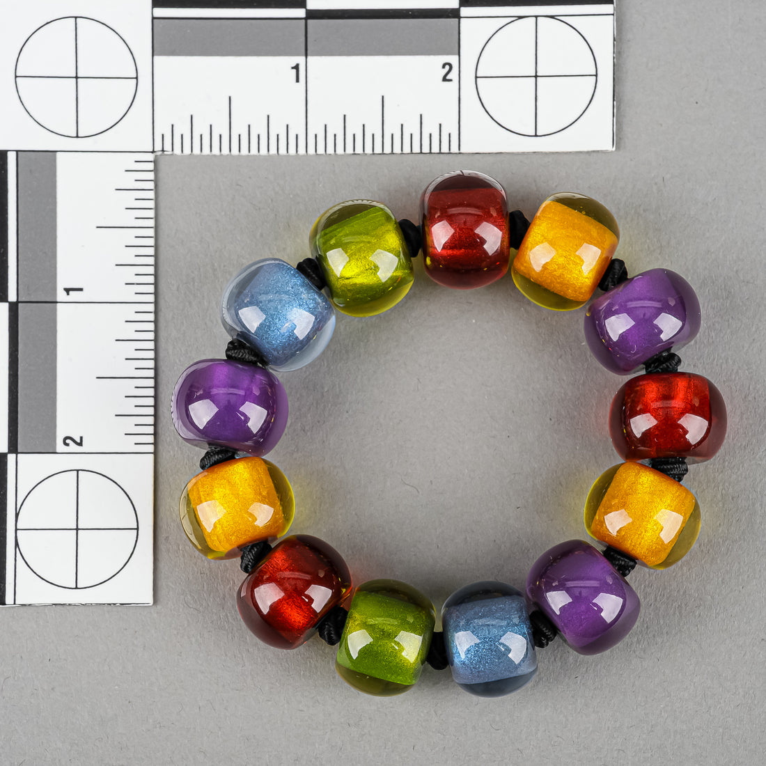 ZSISKA Colourful Bead Necklace And Bracelet Set