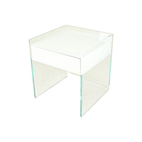 PAIR GLAS ITALIA Float End Tables
