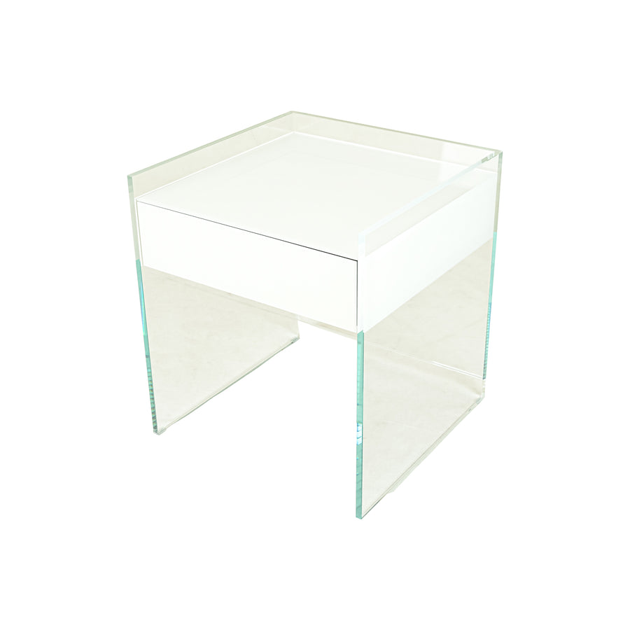 PAIR GLAS ITALIA Float End Tables