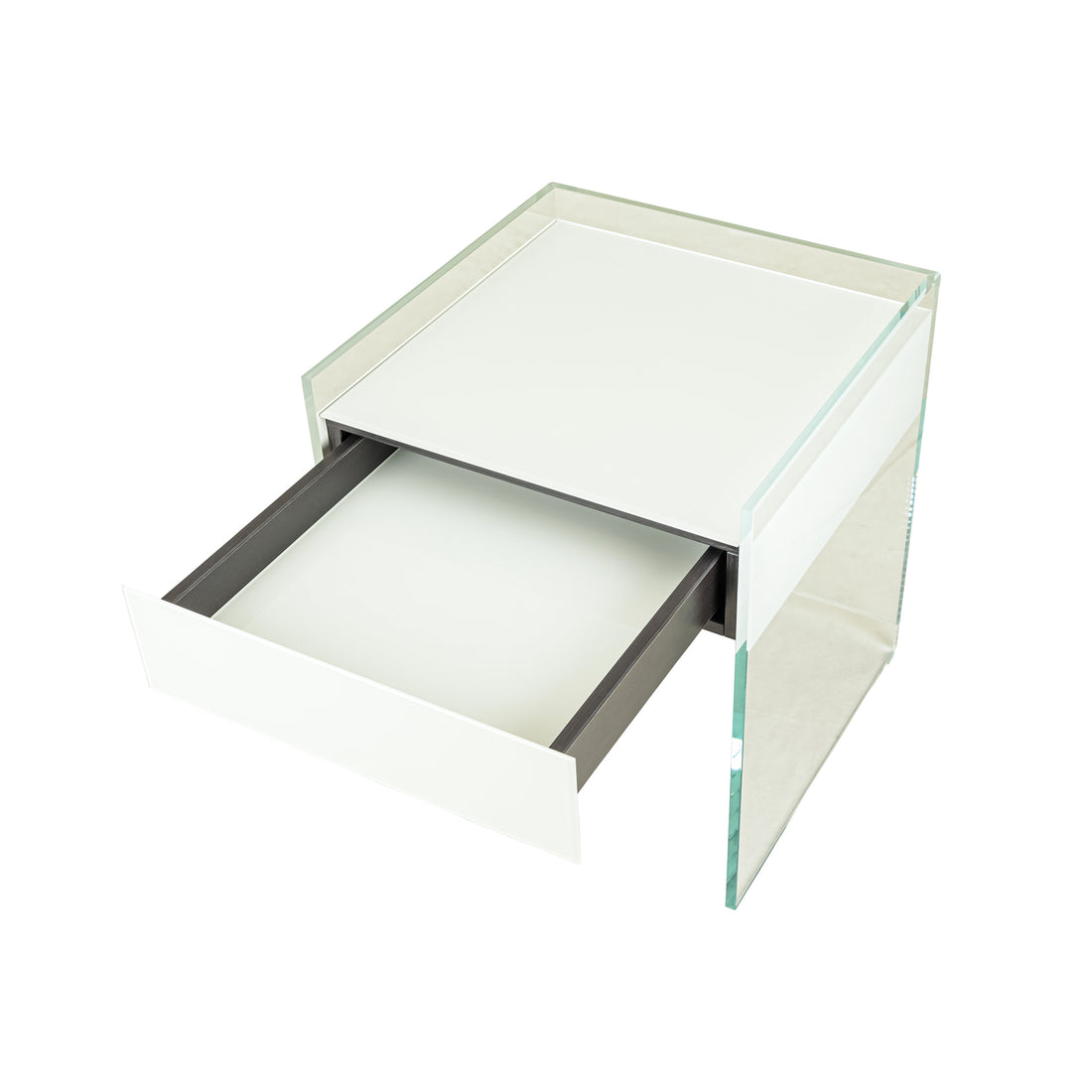 PAIR GLAS ITALIA Float End Tables