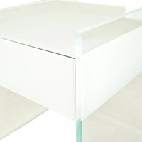 PAIR GLAS ITALIA Float End Tables