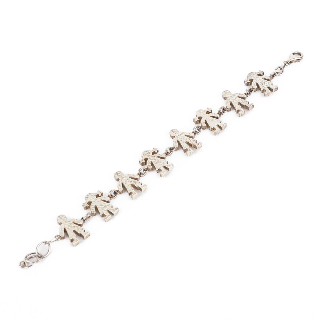 Sterling Boy And Girl Link Bracelet