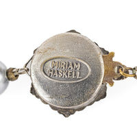 MIRIAM HASKELL Faux Grey Pearl Necklace