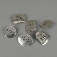 Vintage 1960s Metropolitan Toronto Cab Driver Badges Lot Of 6