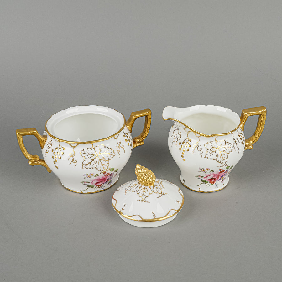 ROYAL CROWN DERBY A929 Vine Ellis Spray Coffee Set 15 Pieces