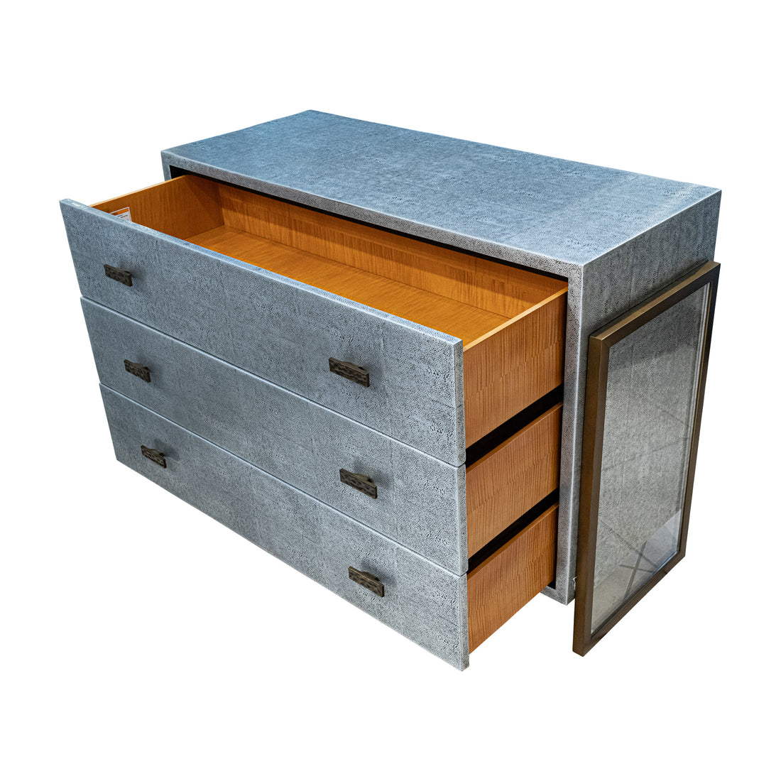 JULIAN CHICHESTER Brooklin Zinc on Faux Shagreen Dresser