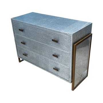 JULIAN CHICHESTER Brooklin Zinc on Faux Shagreen Dresser