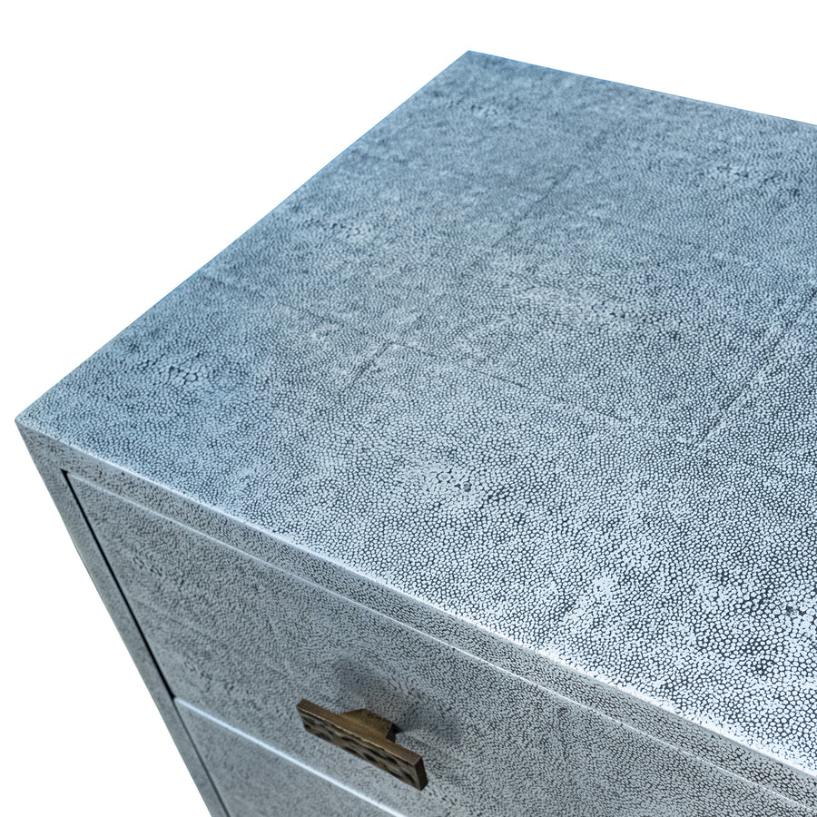 JULIAN CHICHESTER Brooklin Zinc on Faux Shagreen Dresser