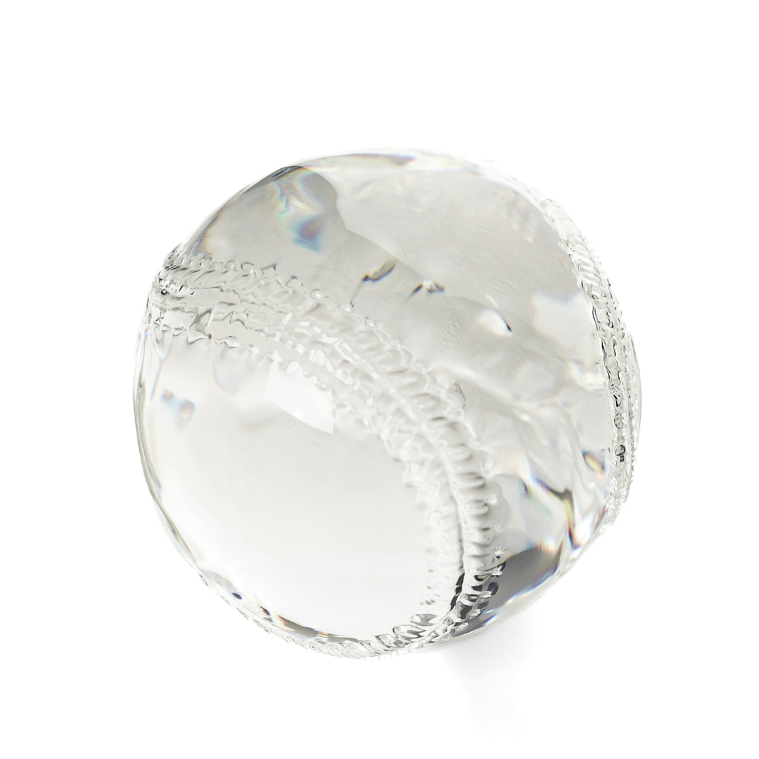 STEUBEN Crystal Baseball Paperweight