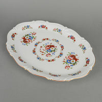 HUTSCHENREUTHER/KUBA PORZELLAN Floral Coverd Tureen And Stand 3 Pieces