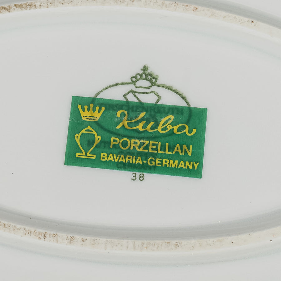 HUTSCHENREUTHER/KUBA PORZELLAN Floral Coverd Tureen And Stand 3 Pieces