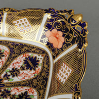ROYAL CROWN DERBY Old Imari 1128 Acorn Footed Basket