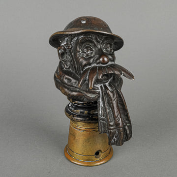 Bruce Bairnsfather (British 1888-1959) "Old Bill" Bronze Car Mascot