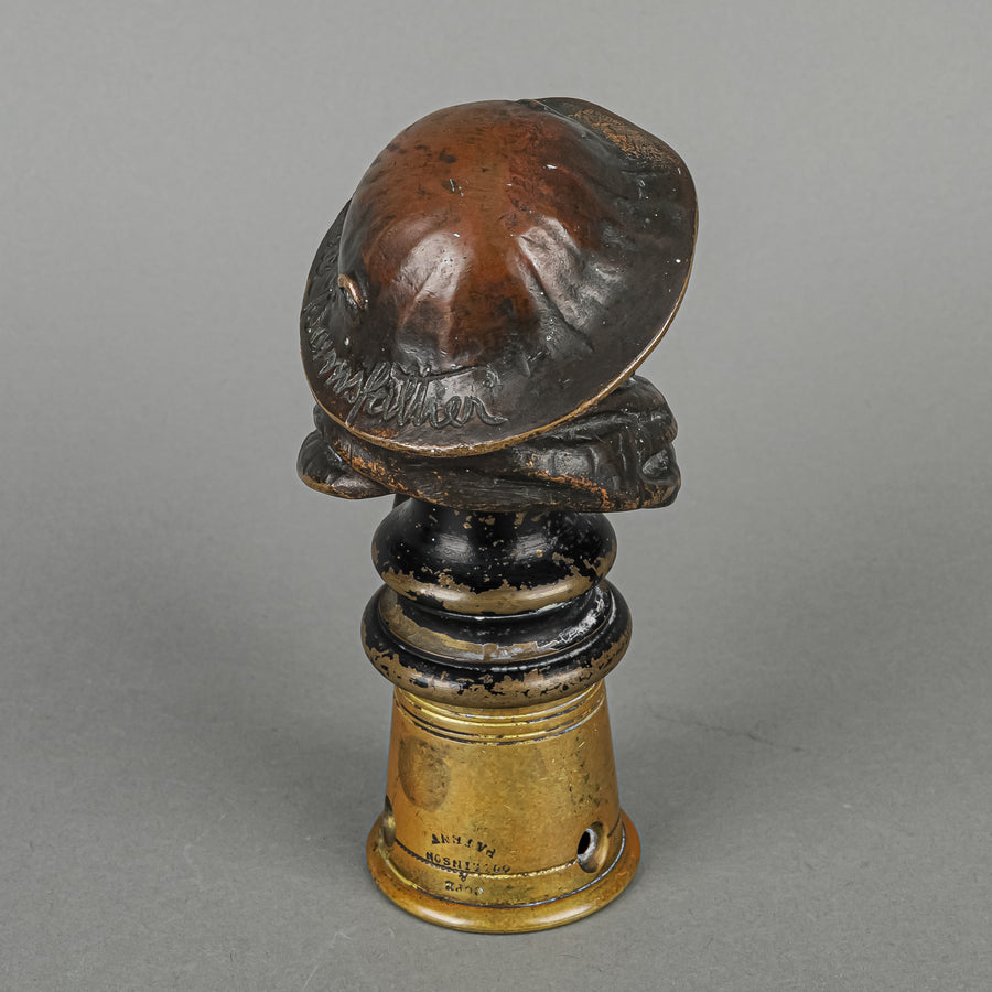 Bruce Bairnsfather (British 1888-1959) "Old Bill" Bronze Car Mascot
