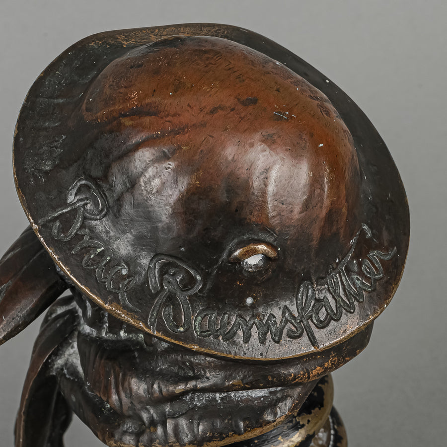 Bruce Bairnsfather (British 1888-1959) "Old Bill" Bronze Car Mascot