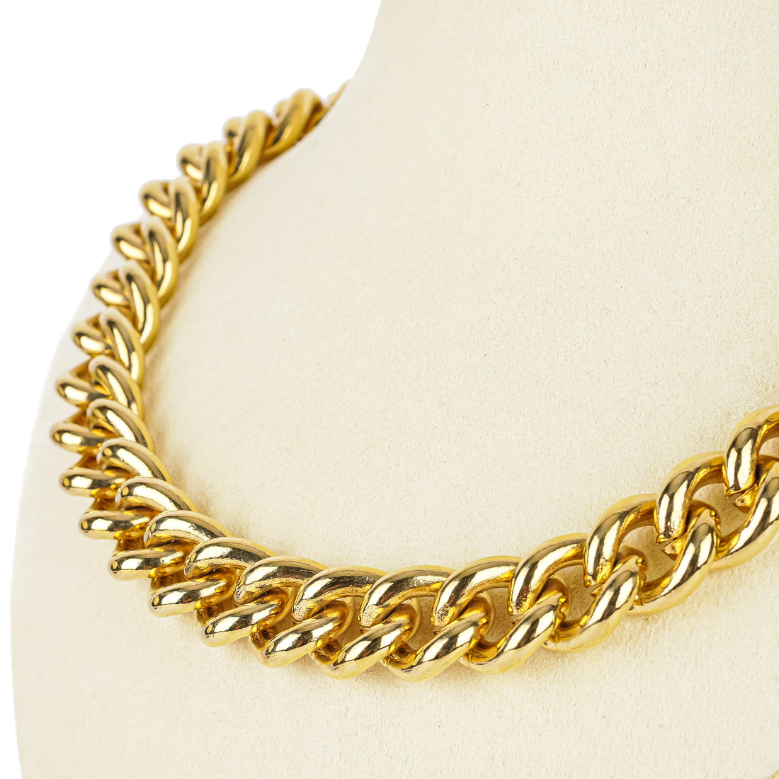 RALPH LAUREN Gold Tone Curb Link Necklace